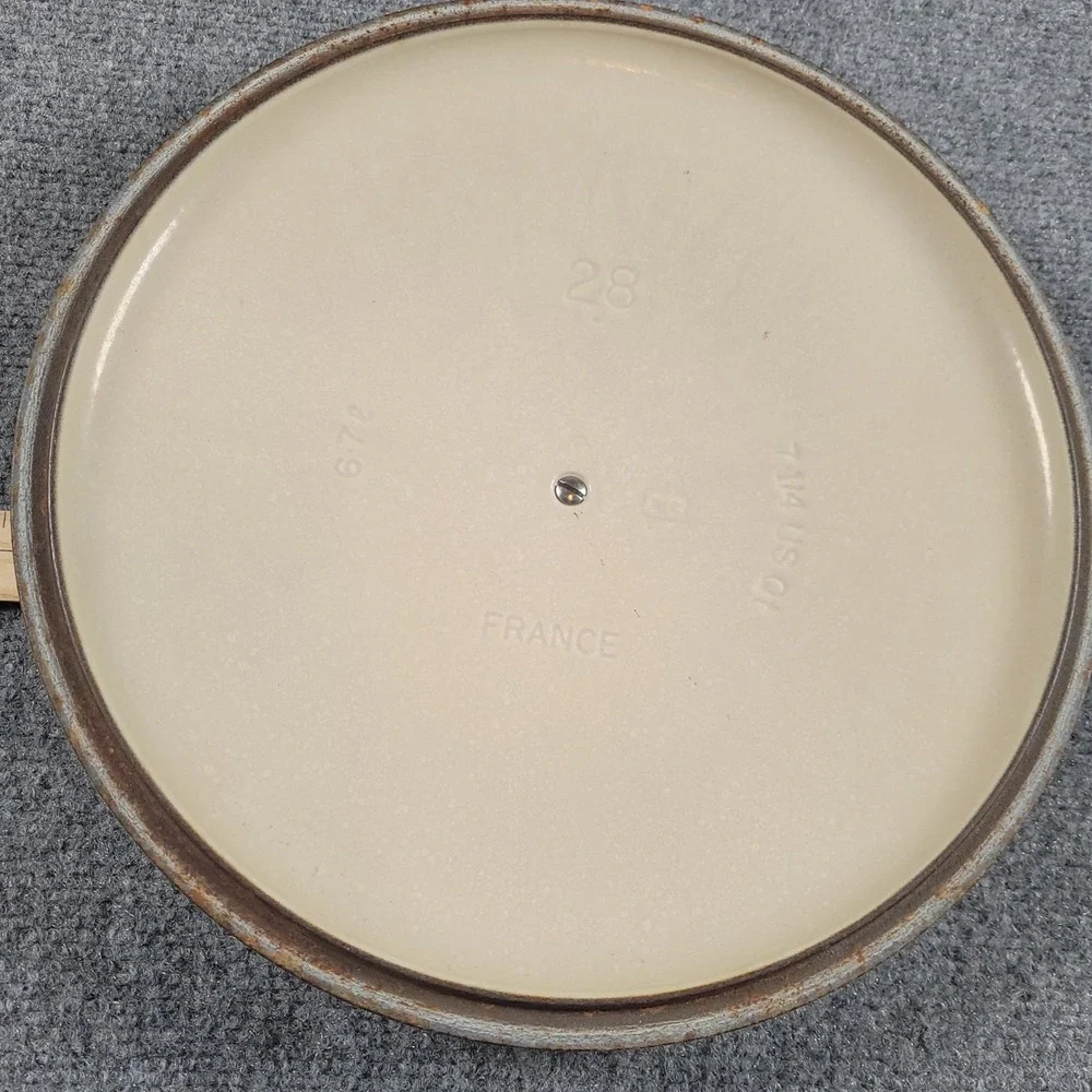 Le Creuset Replacement Lid 7.25 Qt Round 28 Lime Green Enameled Cast Iron France